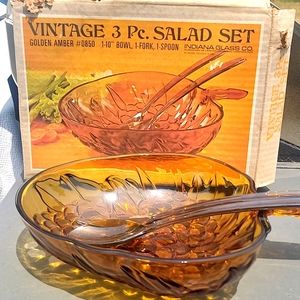 Vintage 3 Piece Salad Set
